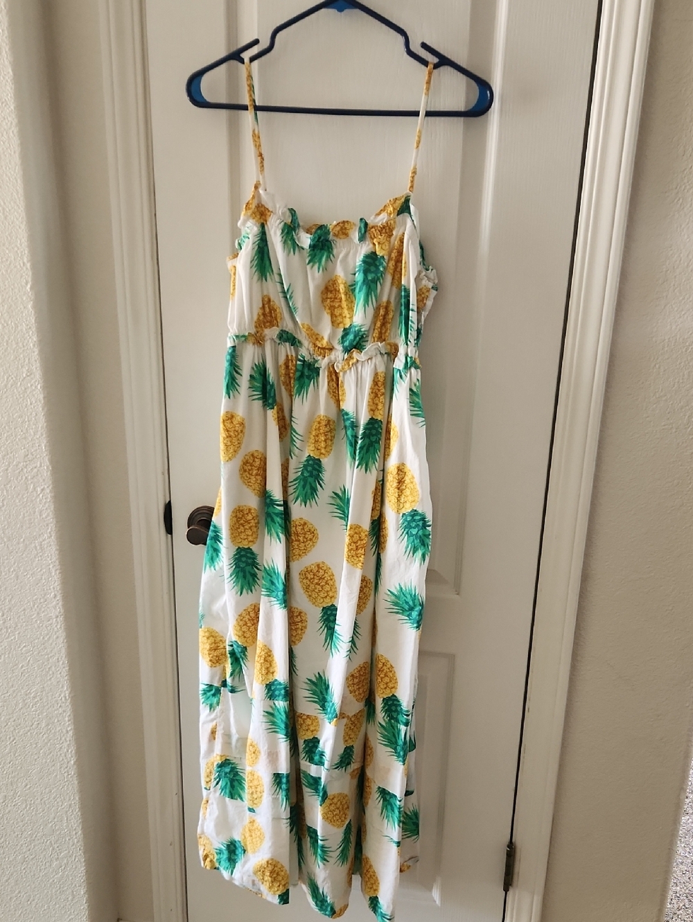 J. Crew Pineapple Maxi Dress, Size‎ 10